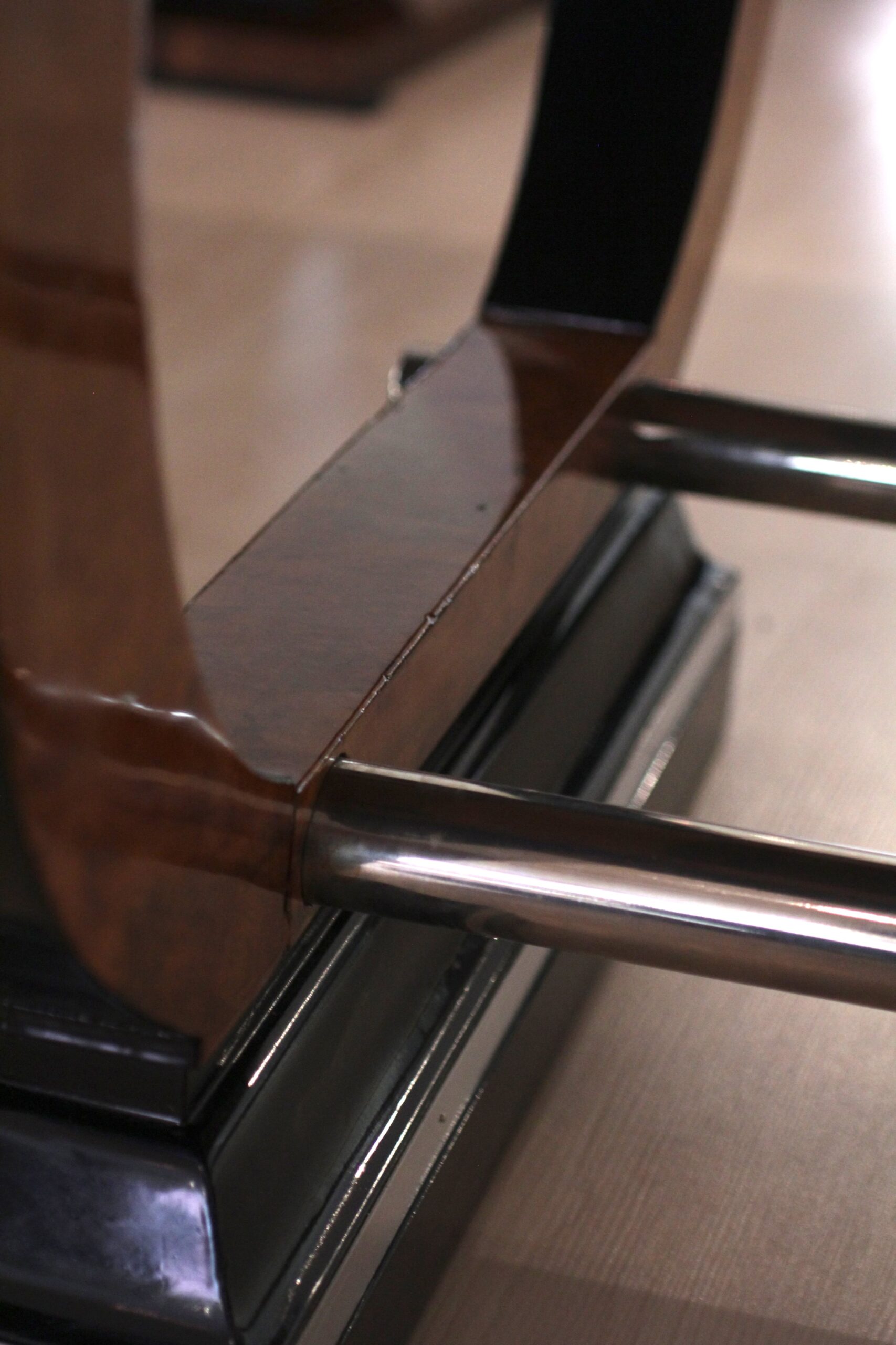 Art Deco Dining Room, Table Expandable, Extending, Pull-Out, Chrome Thuja Roots.19