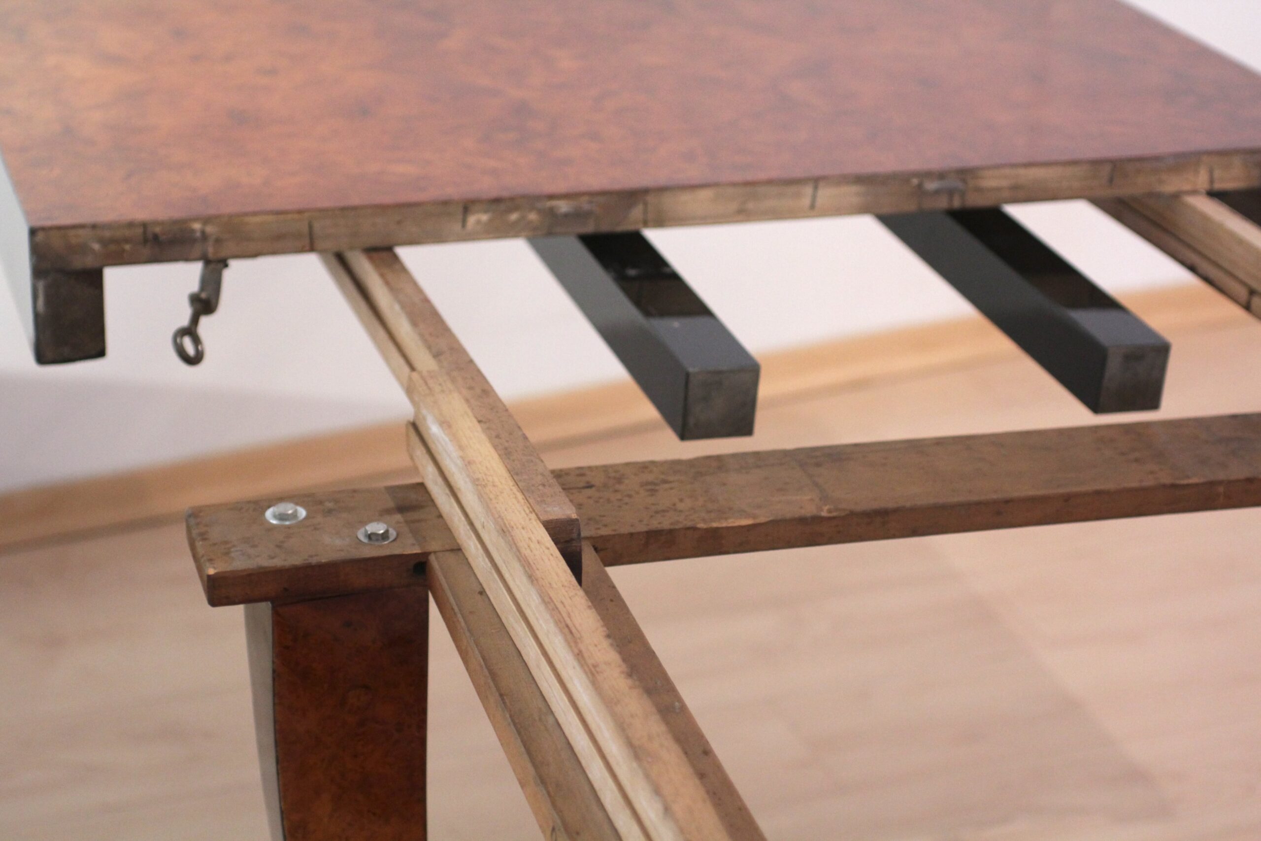 Art Deco Dining Room, Table Expandable, Extending, Pull-Out, Chrome Thuja Roots.20