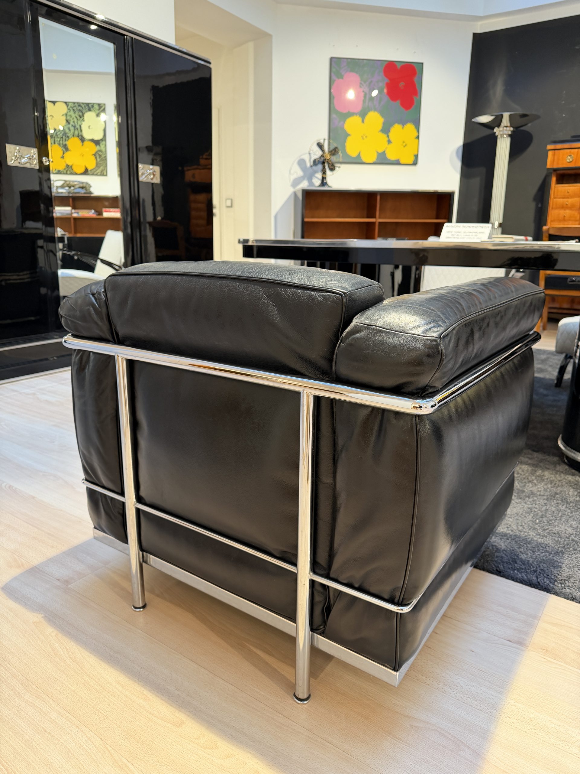 Vintage Cassina LC2 Sessel, Le Corbusier.2