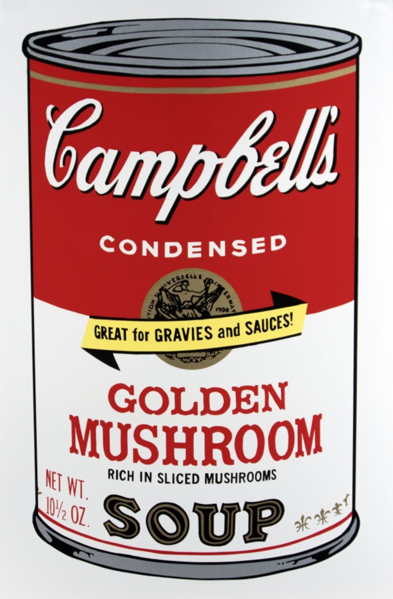 Andy Warhol, Cambell Soupcans sunday B. Morning, Black Stamp10