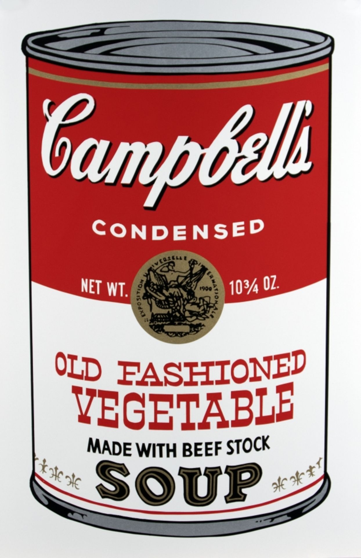 Andy Warhol, Cambell Soupcans sunday B. Morning, Black Stamp3