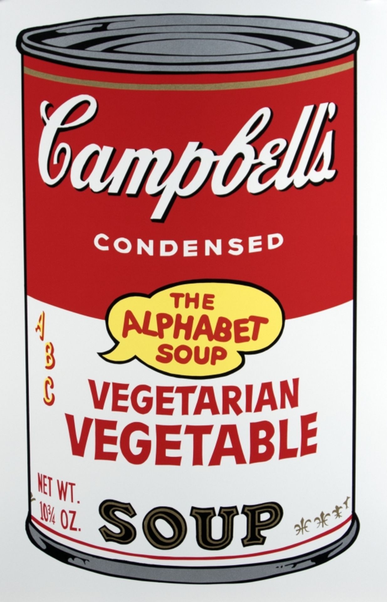 Andy Warhol, Cambell Soupcans sunday B. Morning, Black Stamp5