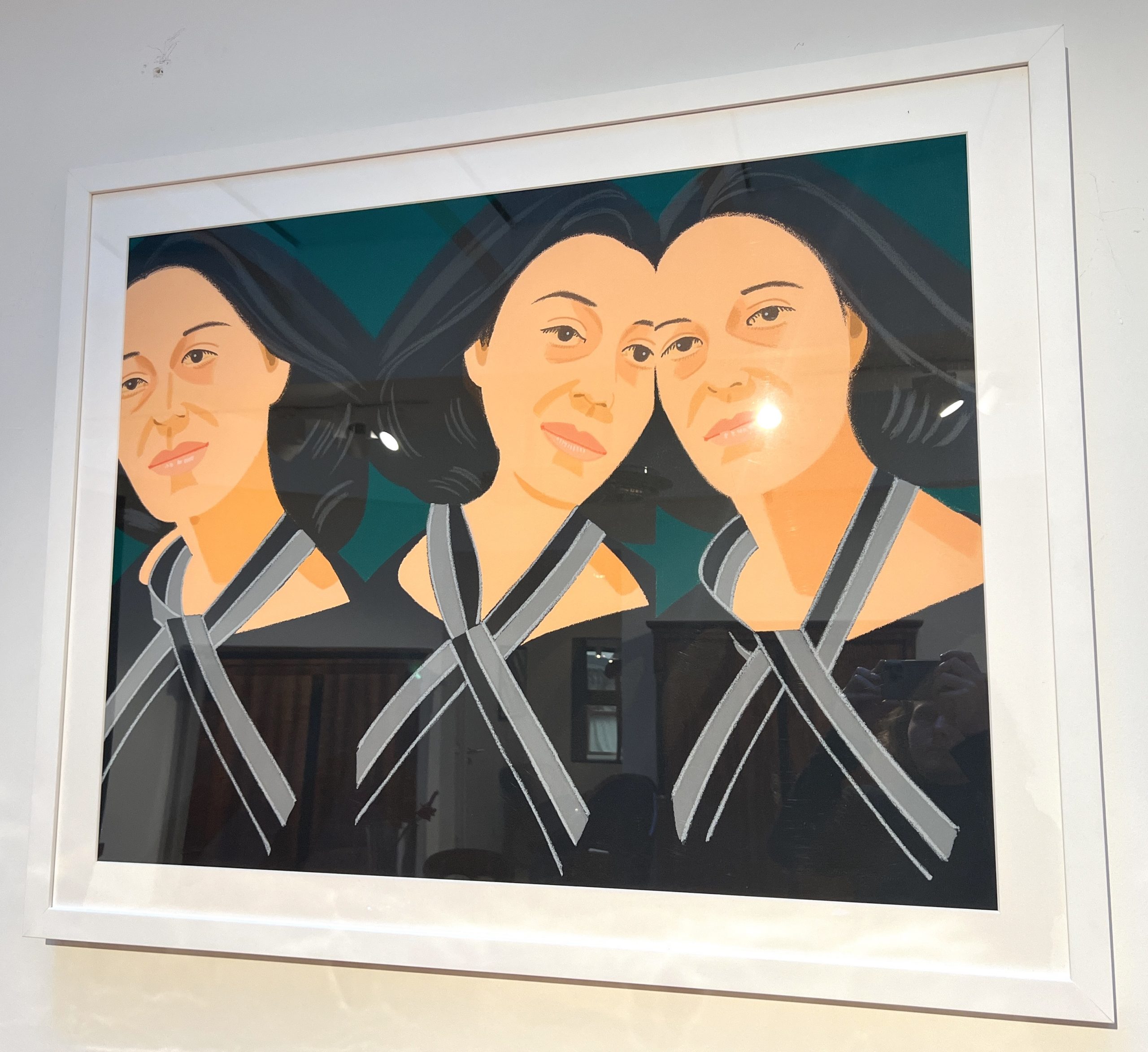 Alex Katz - Grey Ribbon, 1990 (3 Times Ada) framed