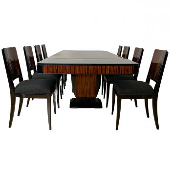 Art Deco Macassar Dining Room Set