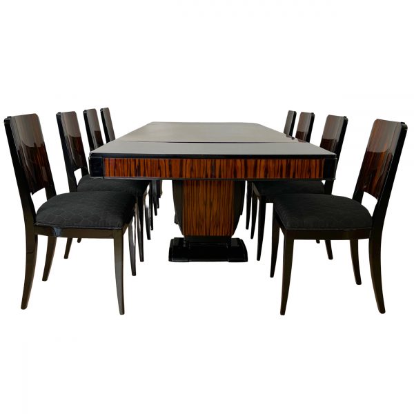Art Deco Macassar Dining Room Set