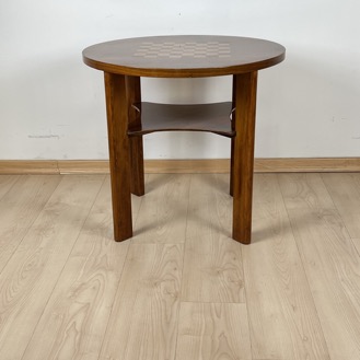 Art Deco Schachtisch, Buche, Nussbaum, Ahorn3