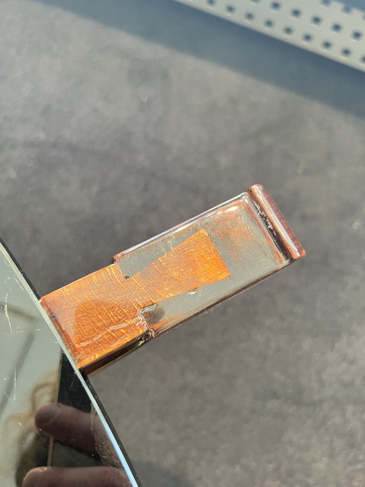 Art Deco Sofatisch, Palisander, Glasplatte1