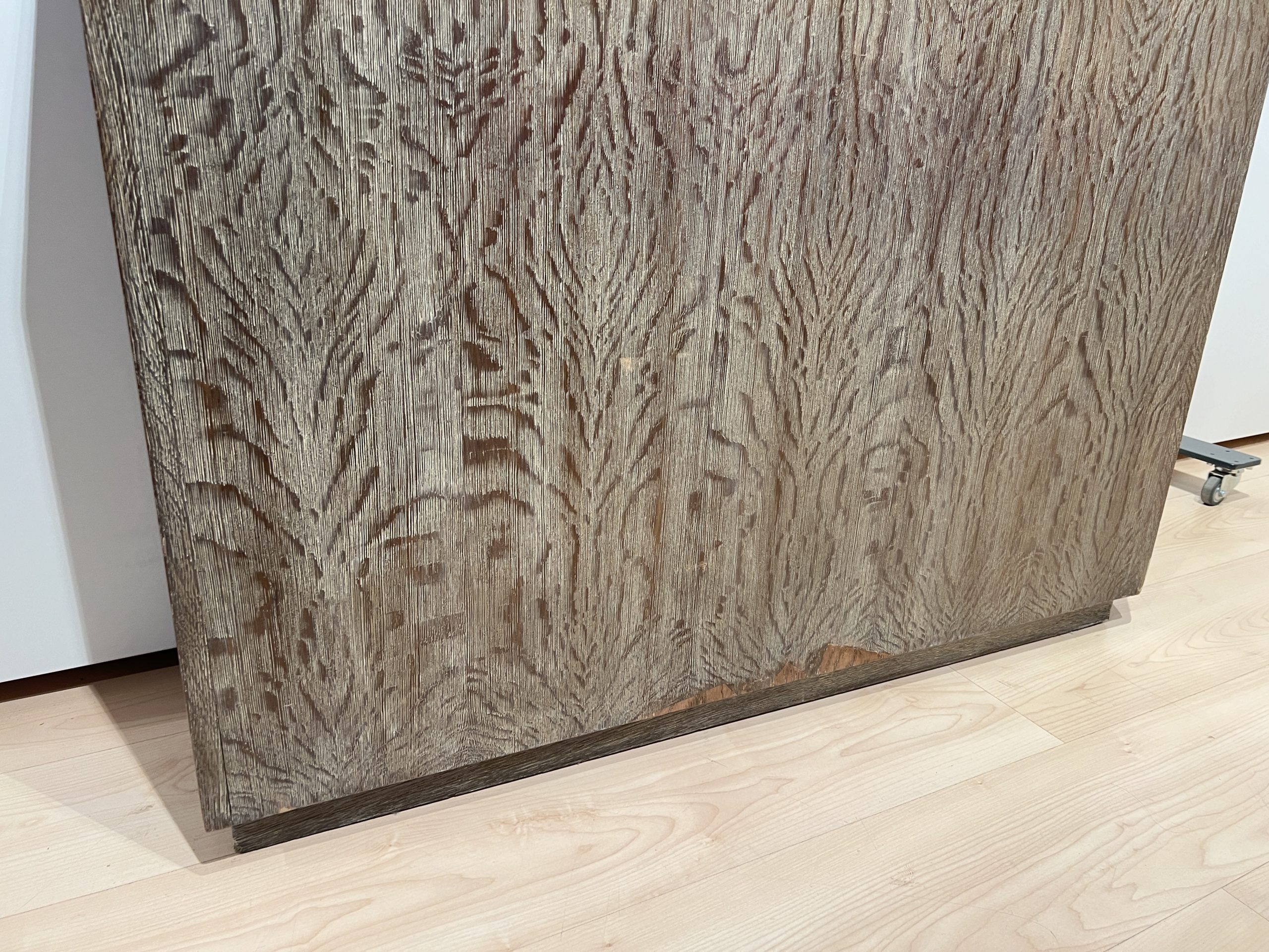 Art Deco Office Cabinet, De Coene FrÃ¨res, Limed Oak, Belgium circa 1935