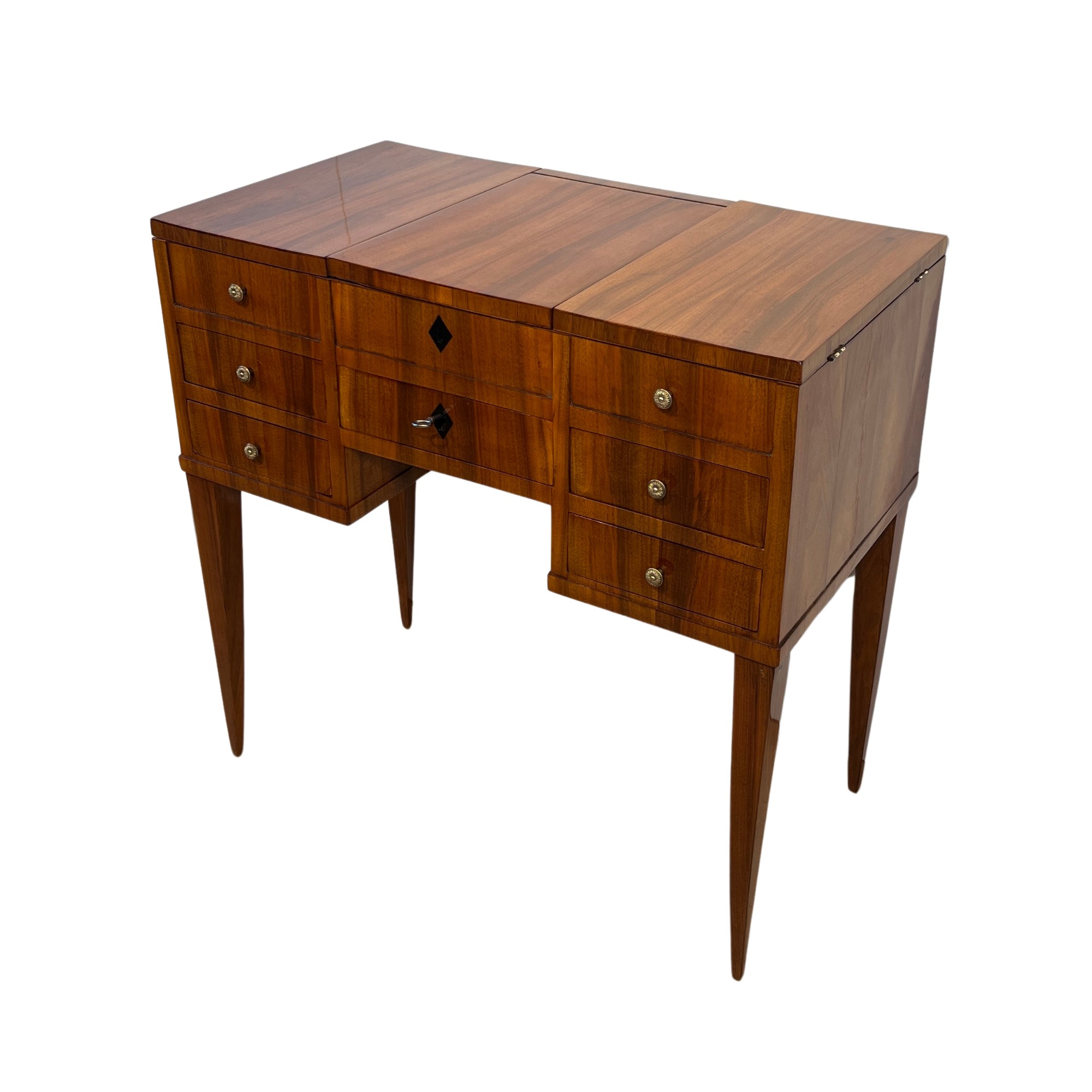 Biedermeier Pondreuse, Nussbaum, Süddeutschland um 1830.3