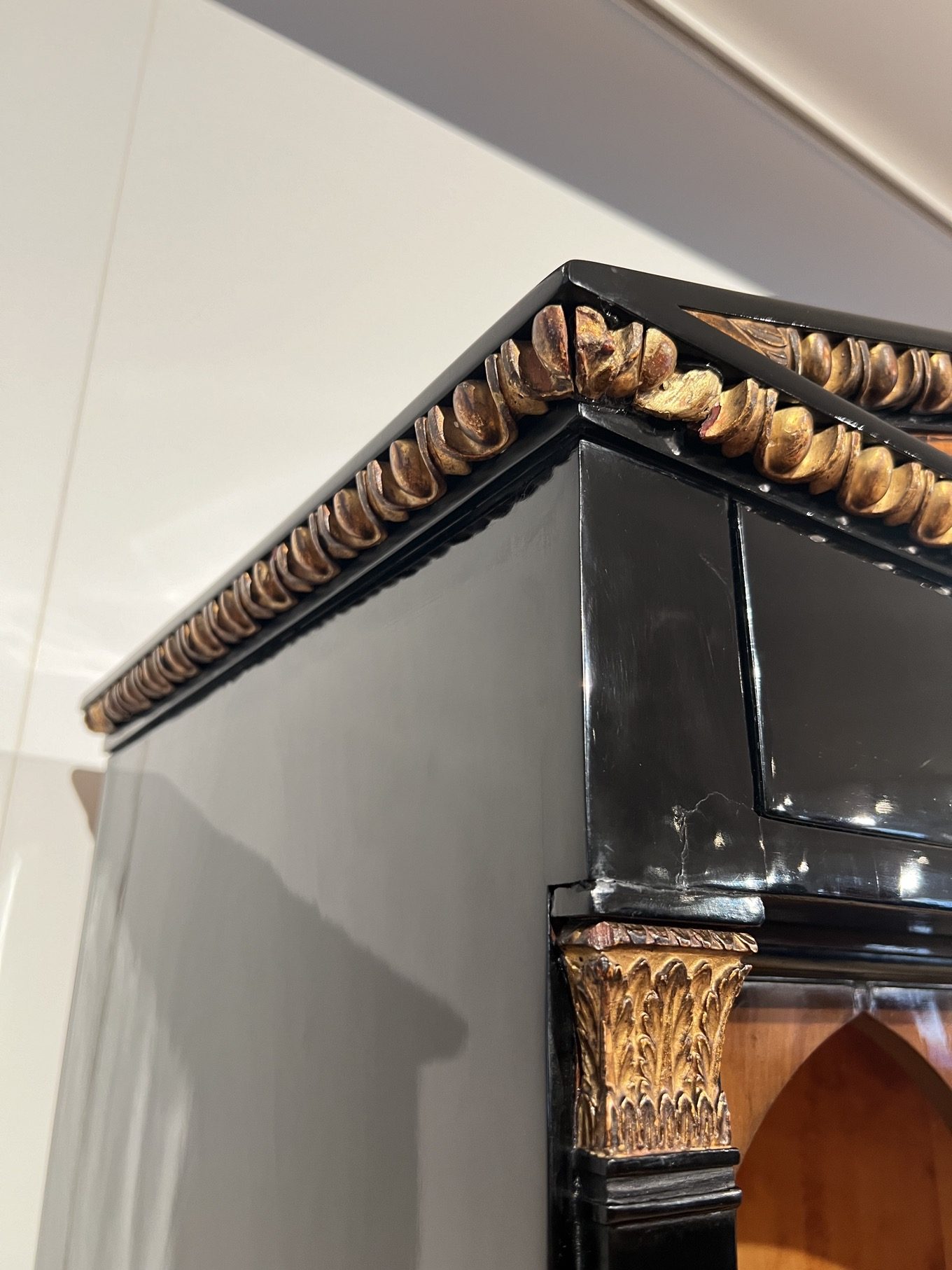 Empire Sekretär oder Schreibschrank, Ebonisiert, Österreich, Wien um 1810.35