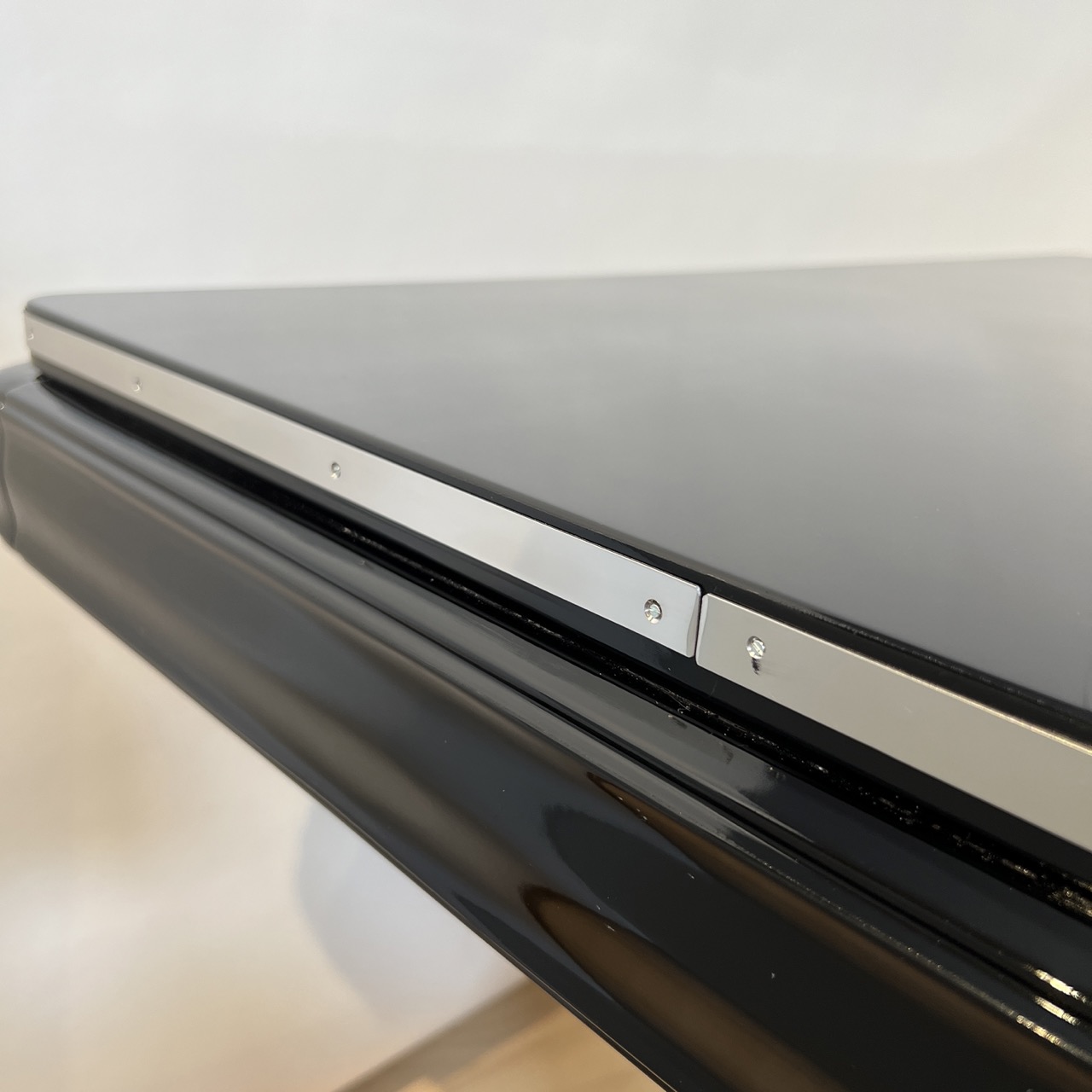 Art Deco Ausziehtisch, Schwarzlack, Gaston Poisson, 1930.15