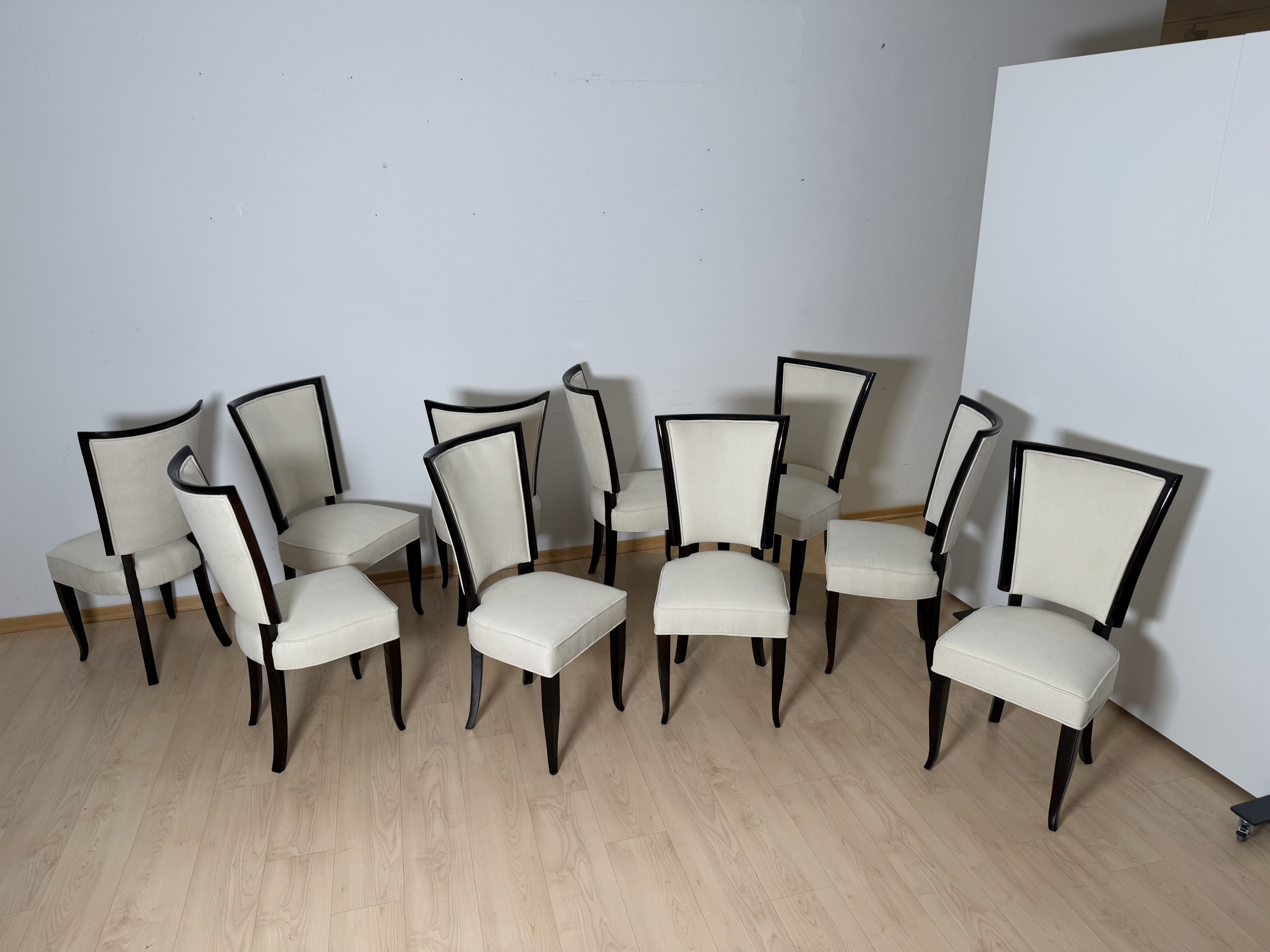 Art Deco Dining room Set in Macassar Ebony, Paris.16
