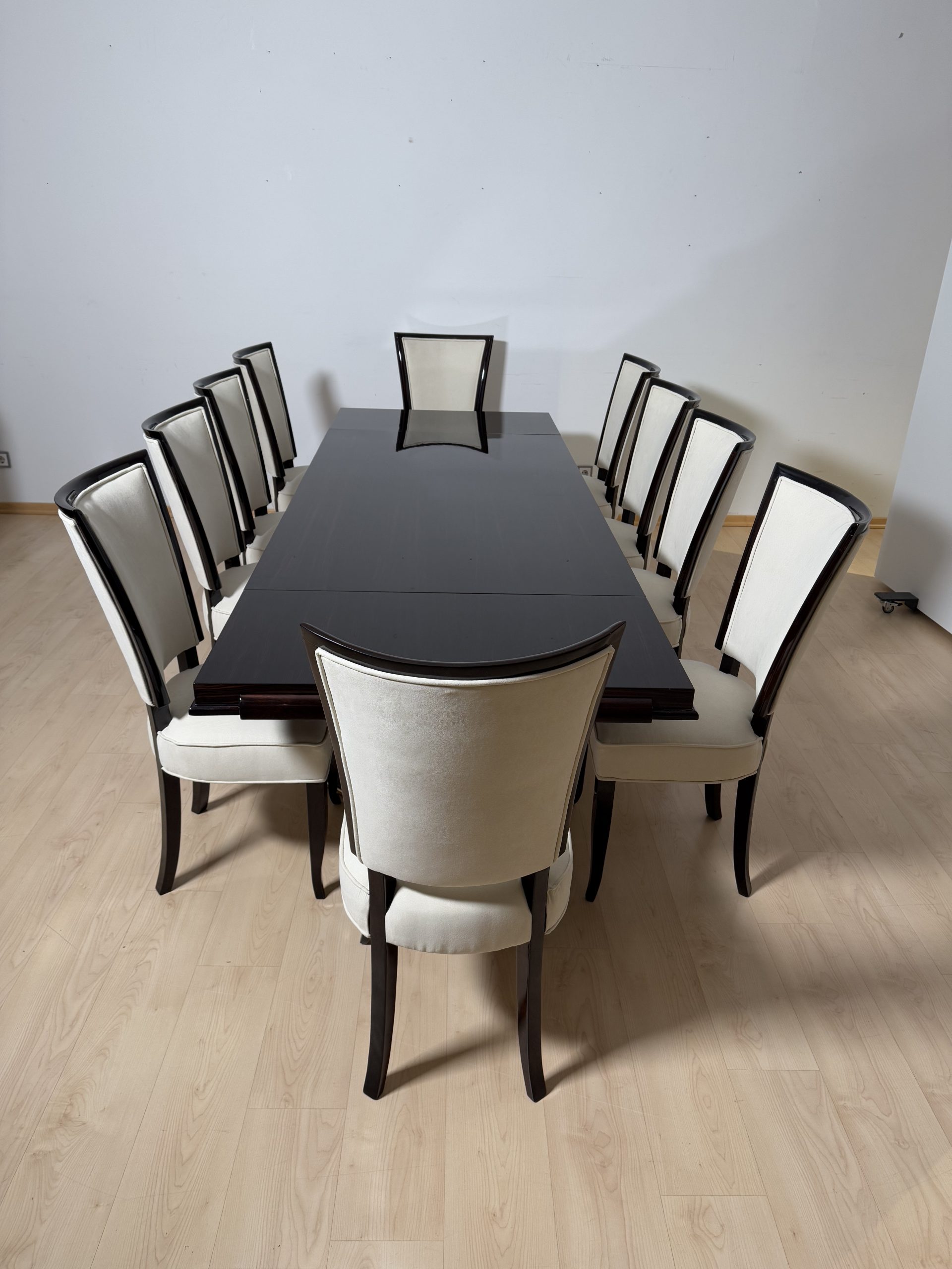 Art Deco Dining room Set in Macassar Ebony, Paris.17
