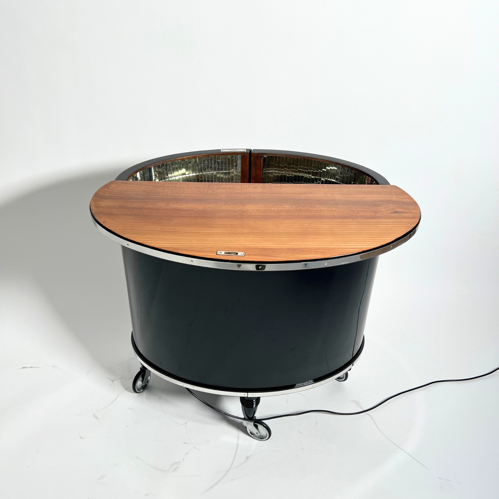 Art Deco Barwagen, Schwarzlack Art Deco Barwagen, Schwarzlack