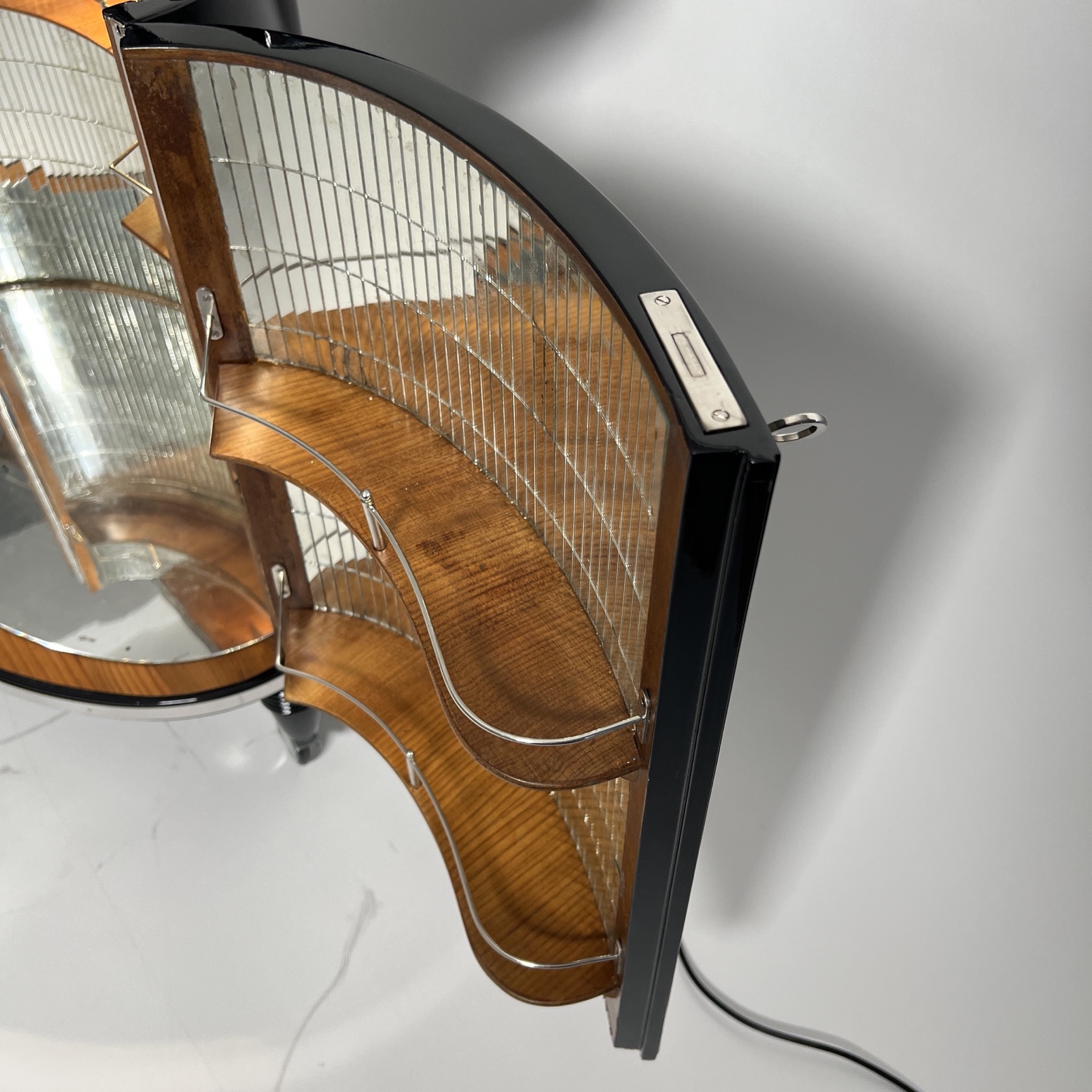 Art Deco Barwagen Schwarzlack.15