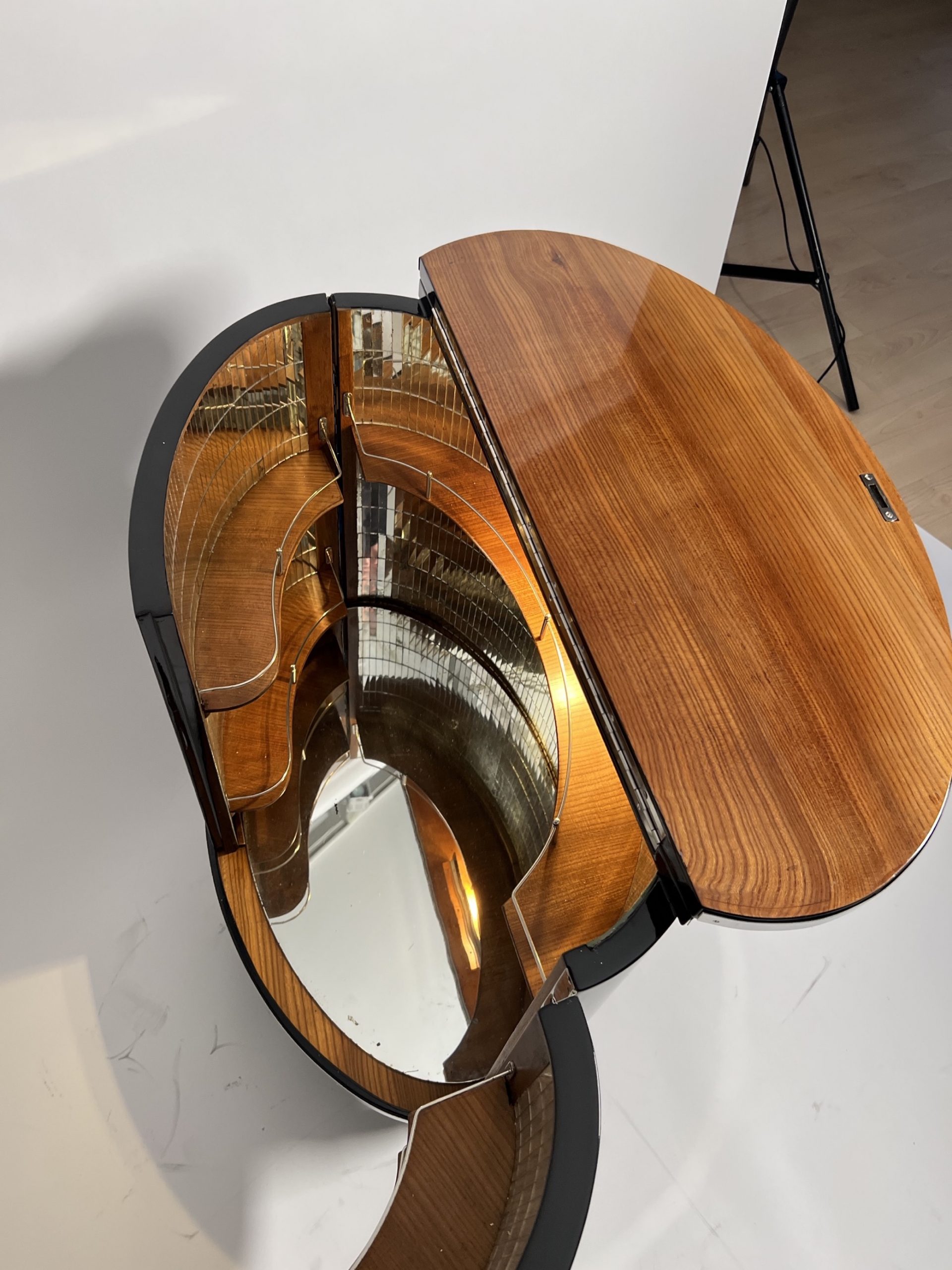 Art Deco Barwagen Schwarzlack.21