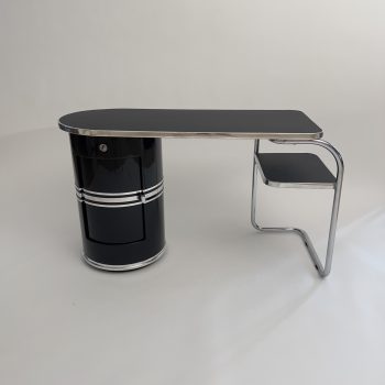 Kleiner Mauser Schreibtisch schwarz