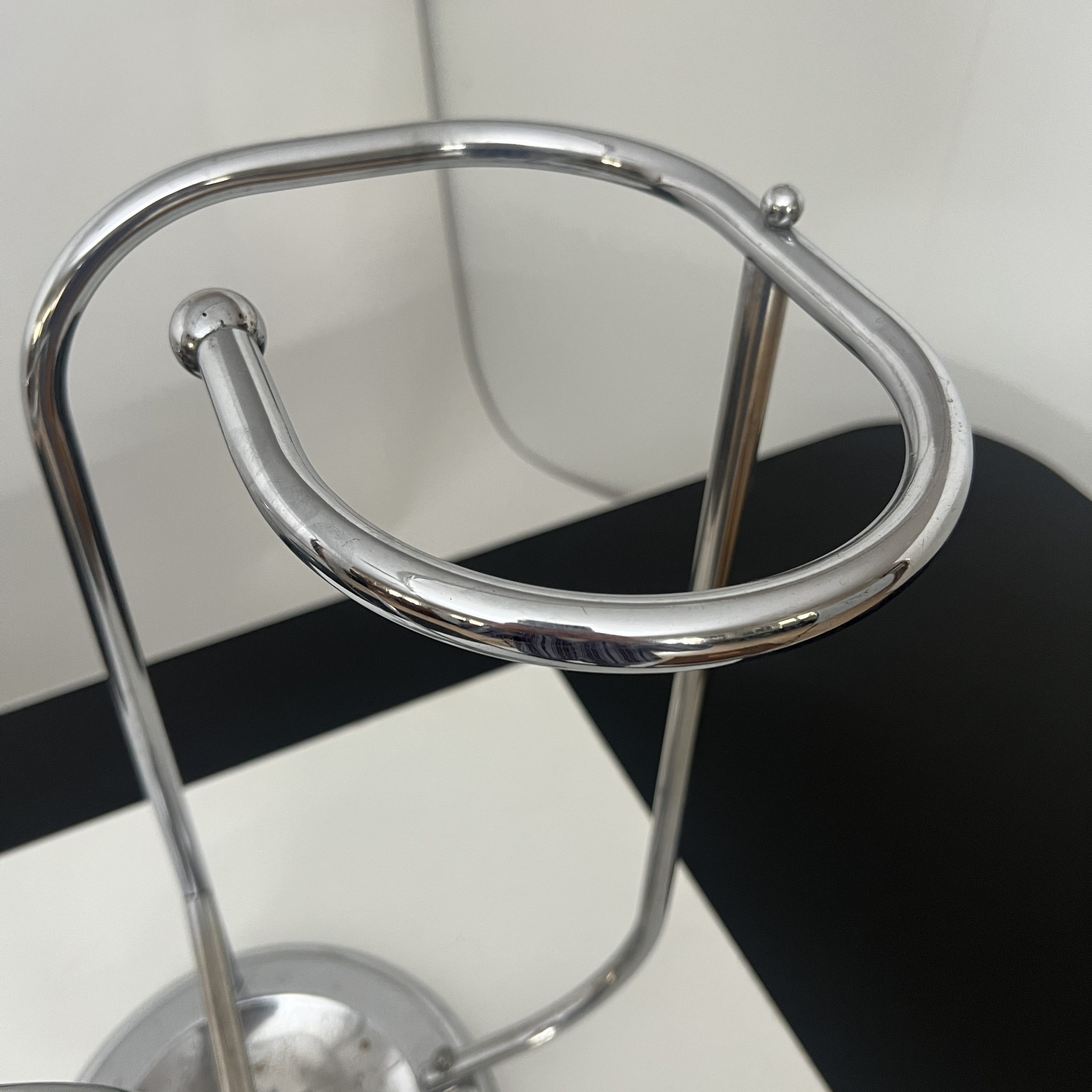 Art Deco SChirmständer in Verchromten Stahlrohr6