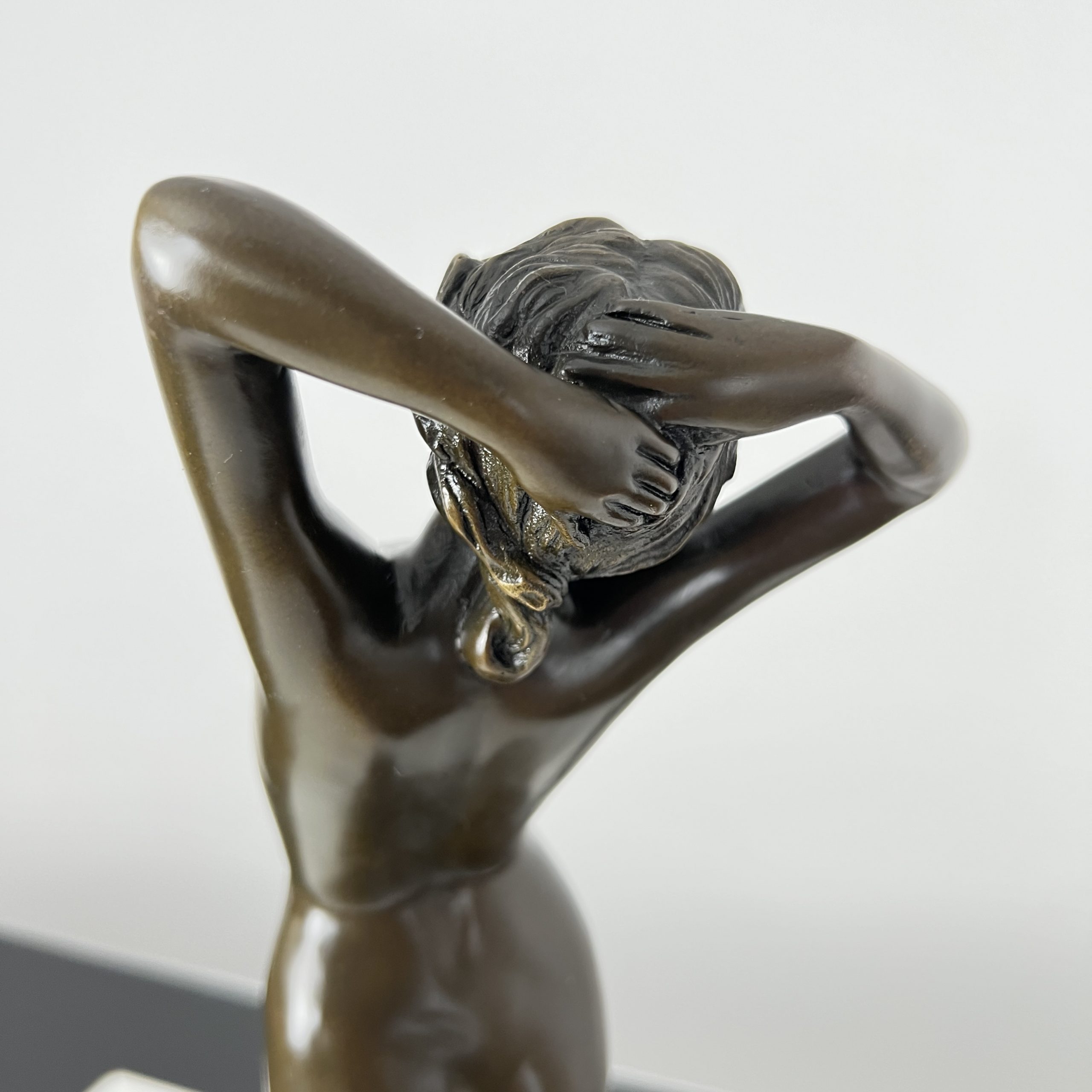 Art Deco Bronze, Nackte Frau, von Philips.10