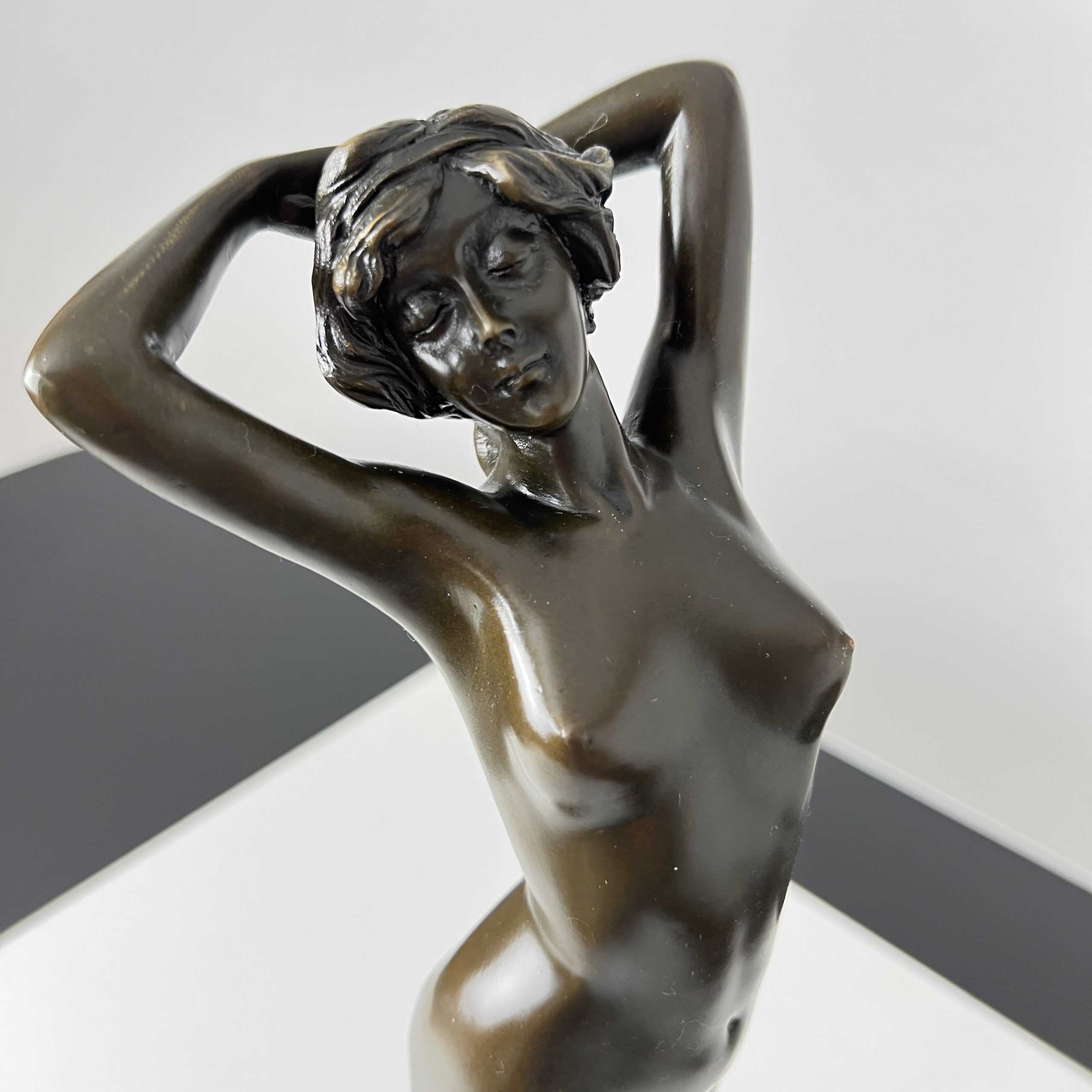Art Deco Bronze, Nackte Frau, von Philips.6