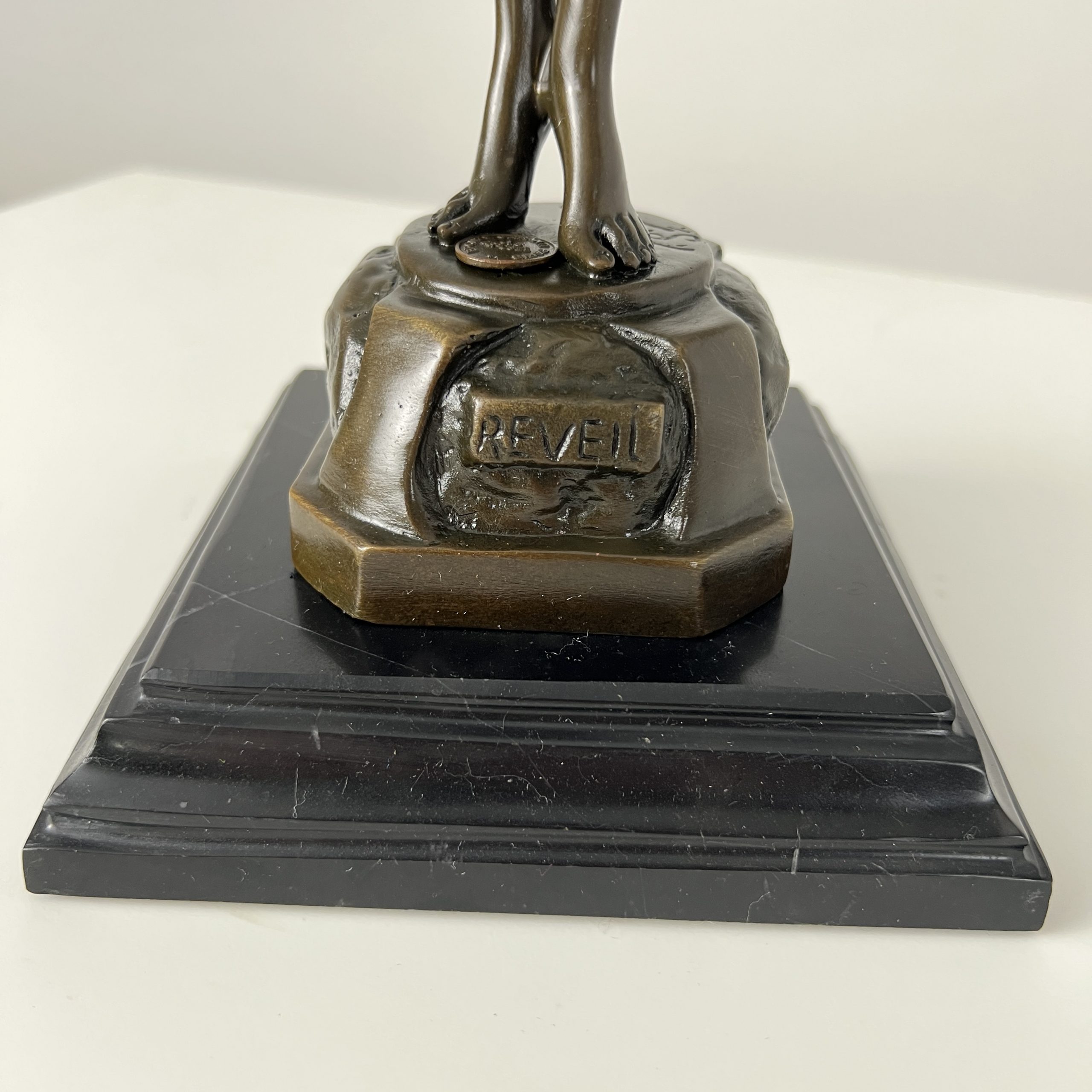 Art Deco Bronze, Nackte Frau, von Philips.8