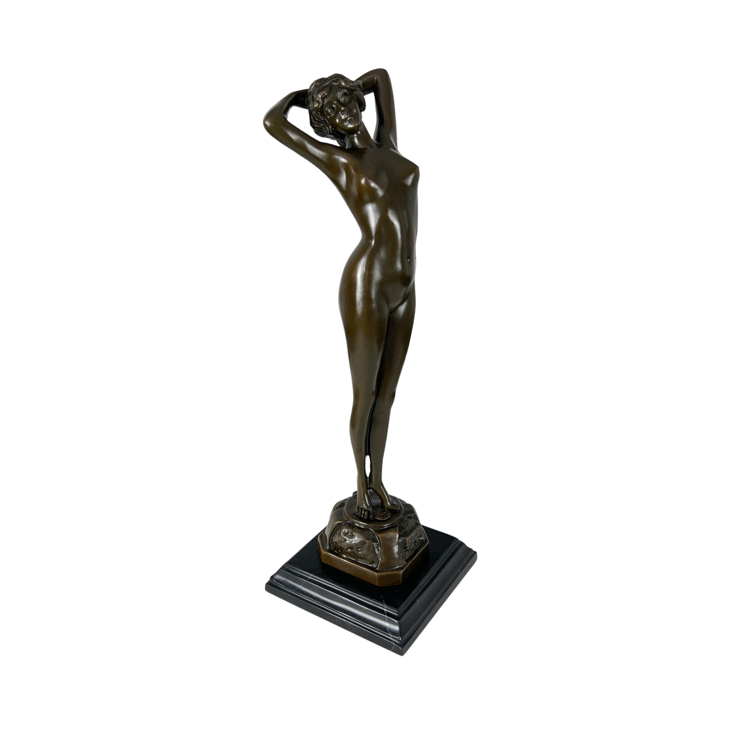 Art Deco Bronze, Nackte Frau, von Philips Art Deco Bronze, Nackte Frau, von Philips