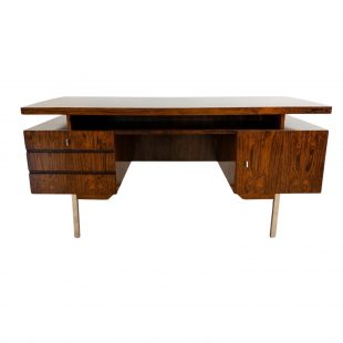 Mid-Century Schreibtisch, Palisander, Echtes Holz.