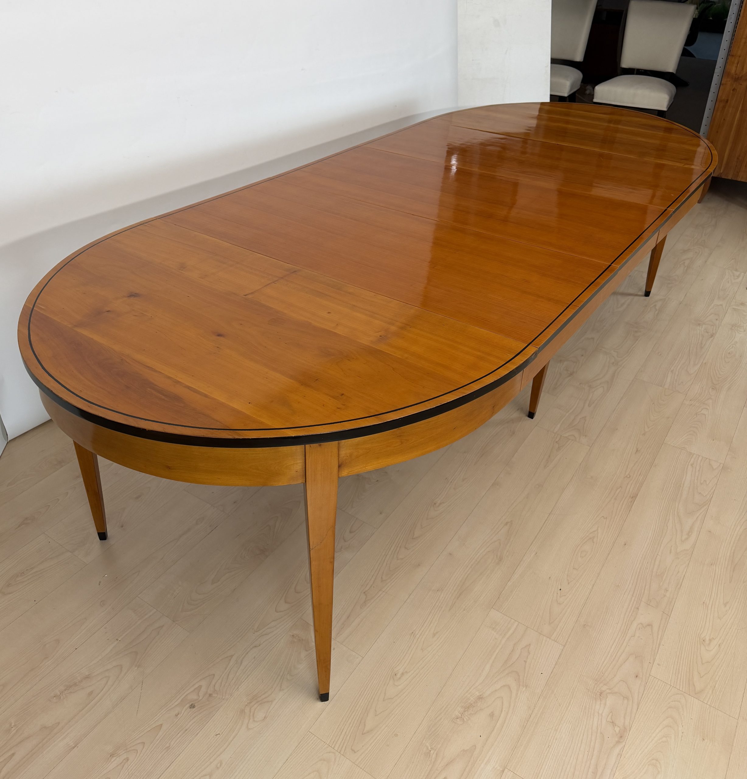 Biedermeier Ausziehtisch, Kirschbaum