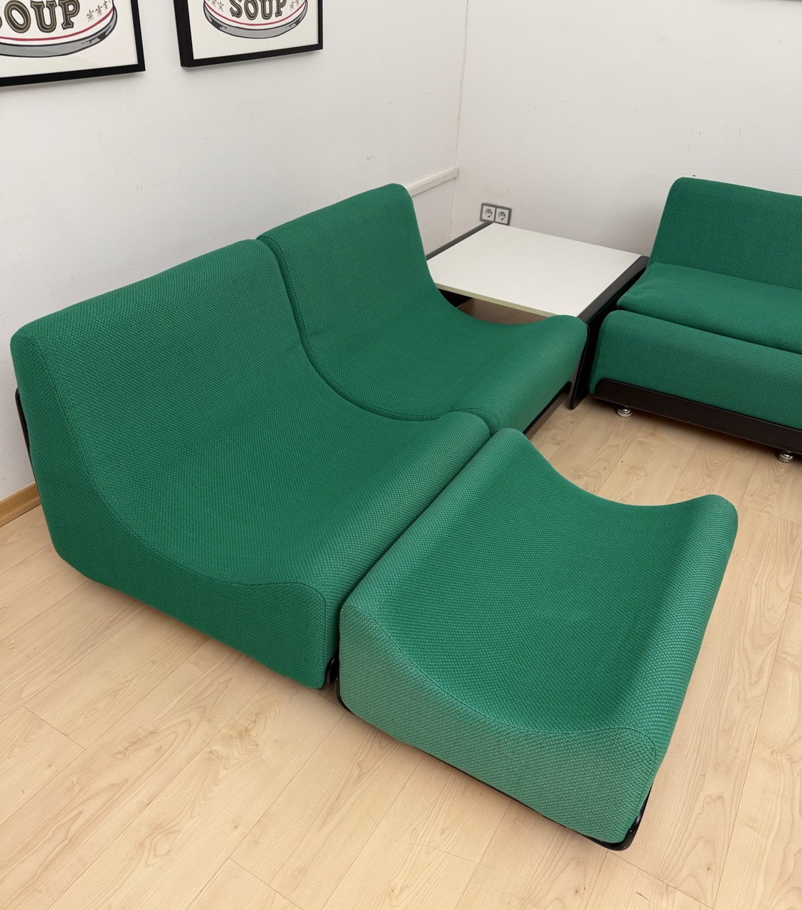DE-SI-530 Modular Green Sofa Ensemble by Luigi Colani for COR, Germany, circa 1970 - Image 15