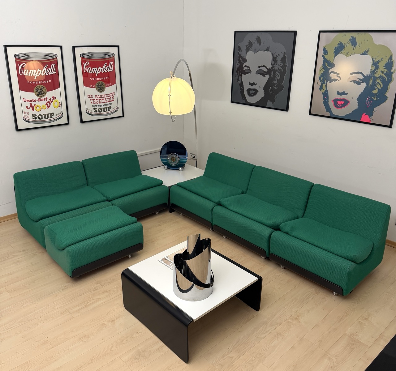 Grünes Sofa Orbis, Luigi Colani für COR, Germany, 1969
