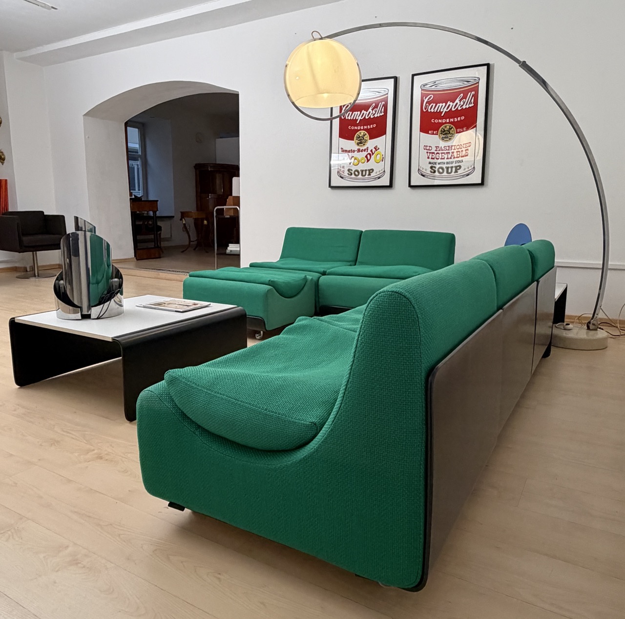 Grünes Sofa Orbis, Luigi Colani für COR, Germany, 1969
