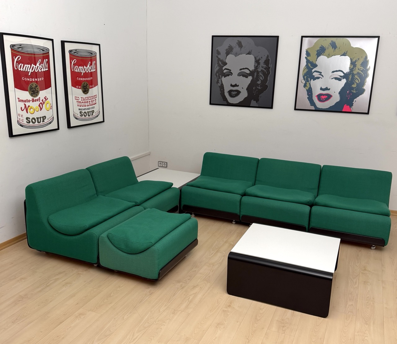 Grünes Sofa Orbis, Luigi Colani für COR, Germany, 1969
