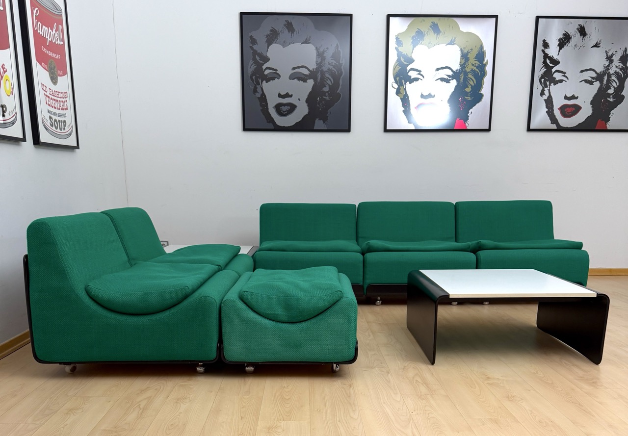 Grünes Sofa Orbis, Luigi Colani für COR, Germany, 1969