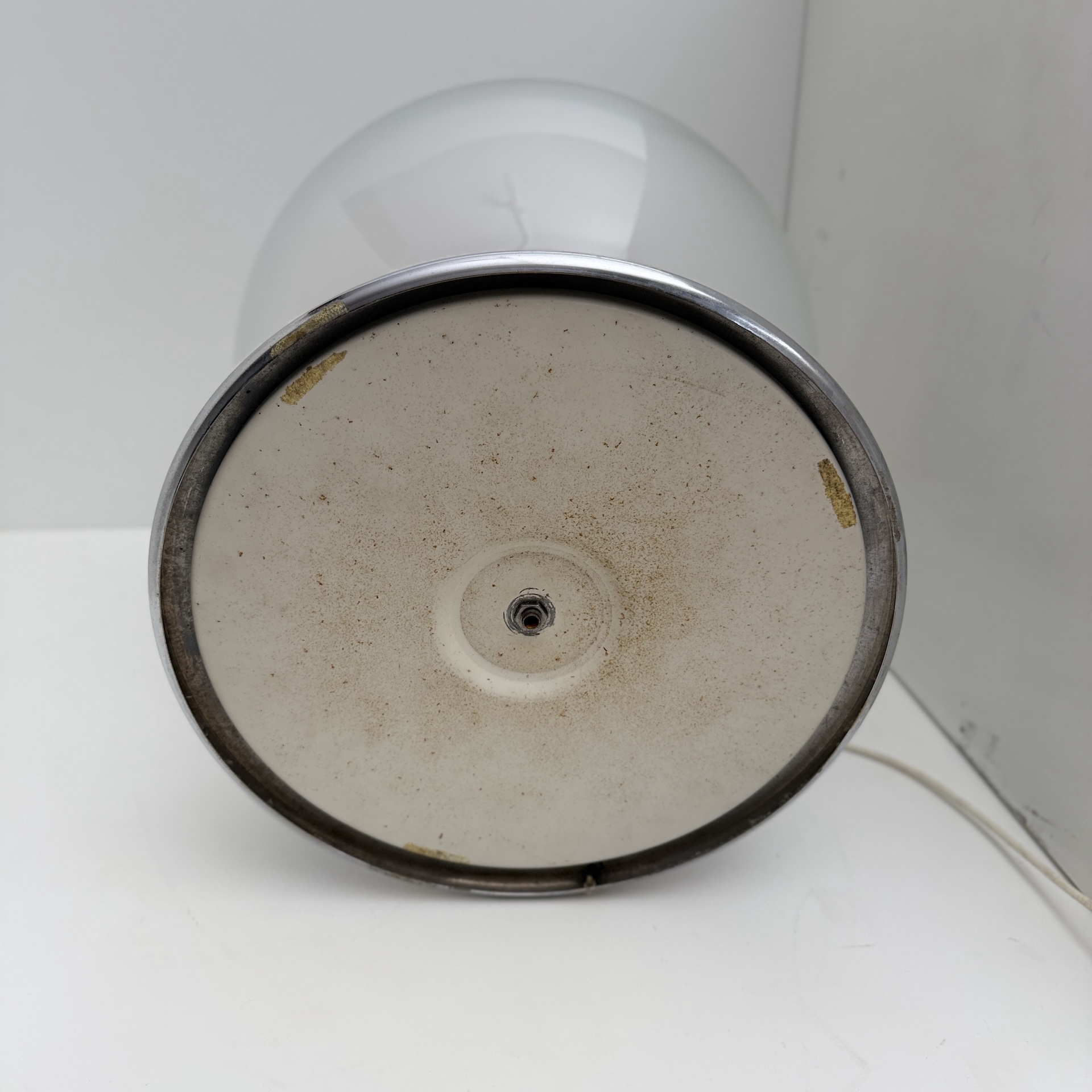 DE-LA-113 Space Age table lamp, Selenova, glass, chrome, copper, Italy, 1970s - Image 19