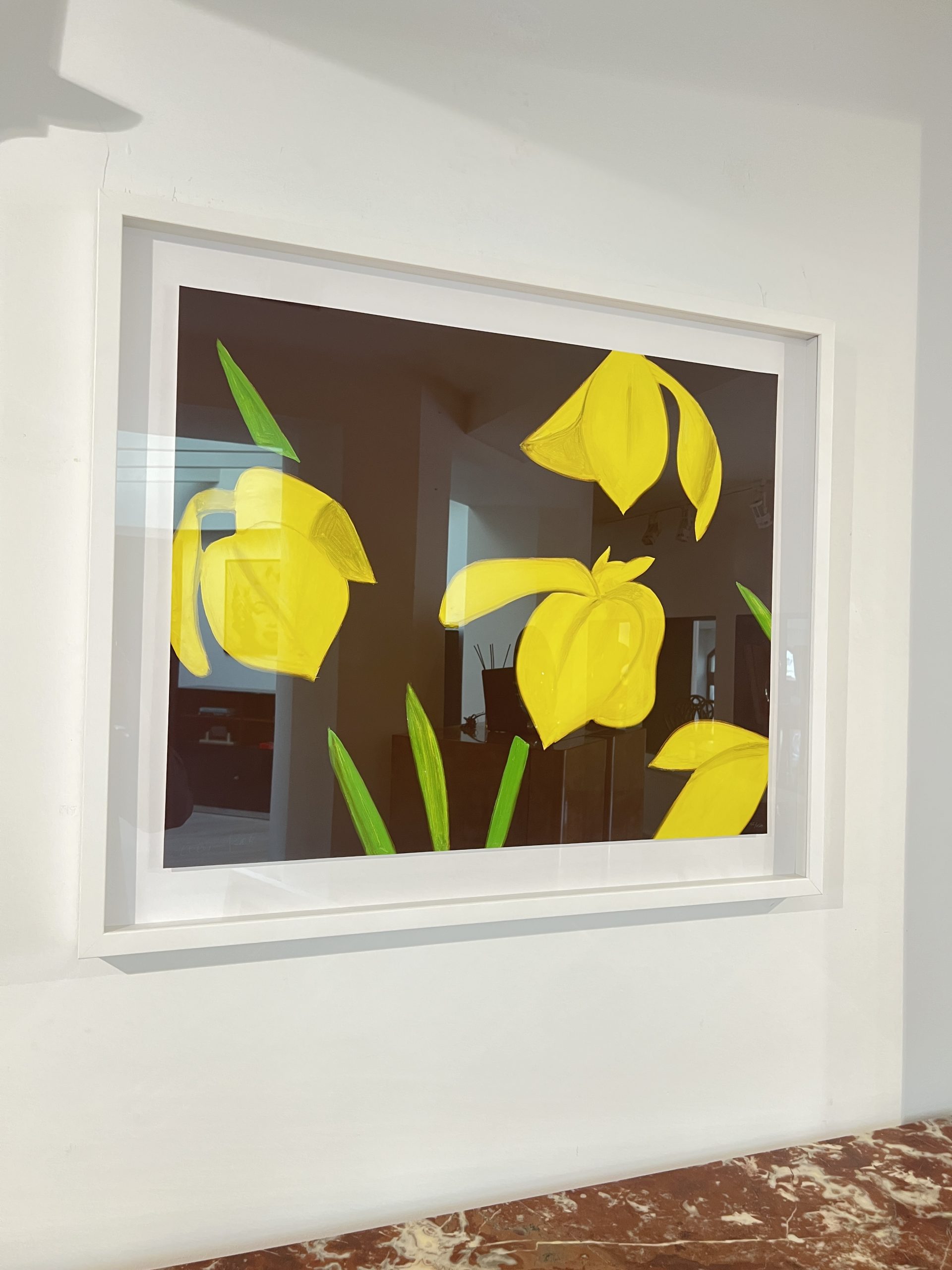 Alex Katz - Yellow Flags on Brown2