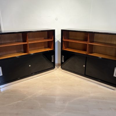 Bauhaus Büroschränke, Schwarzlack