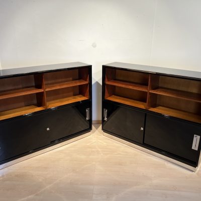 Bauhaus Büroschränke, Schwarzlack