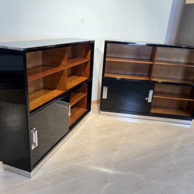 Bauhaus Büroschränke, Schwarzlack