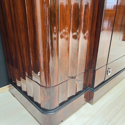 Art Deco Schrank, Palisander, Eiche, Silber und Chrom, Frankreich um 1930.7