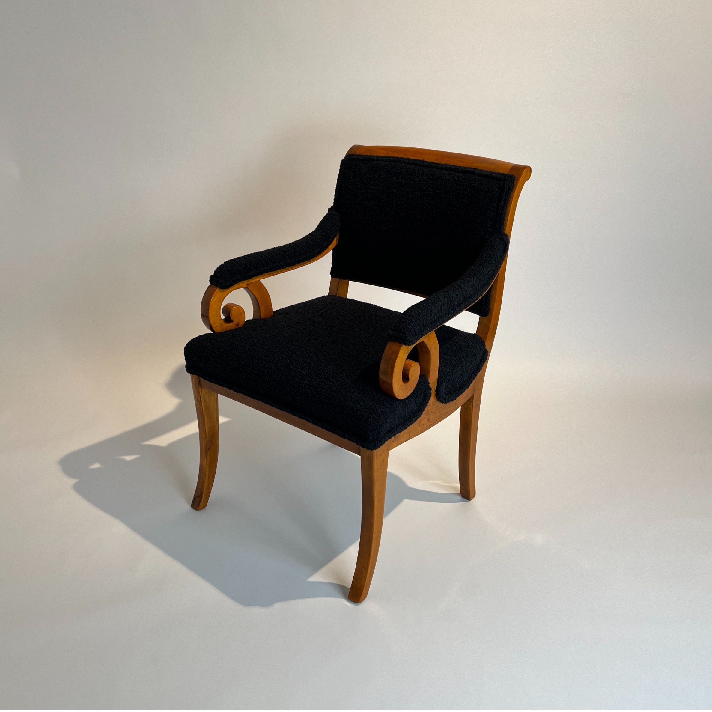 Biedermeier Armchair, Solid Beech, South Germany circa 1830