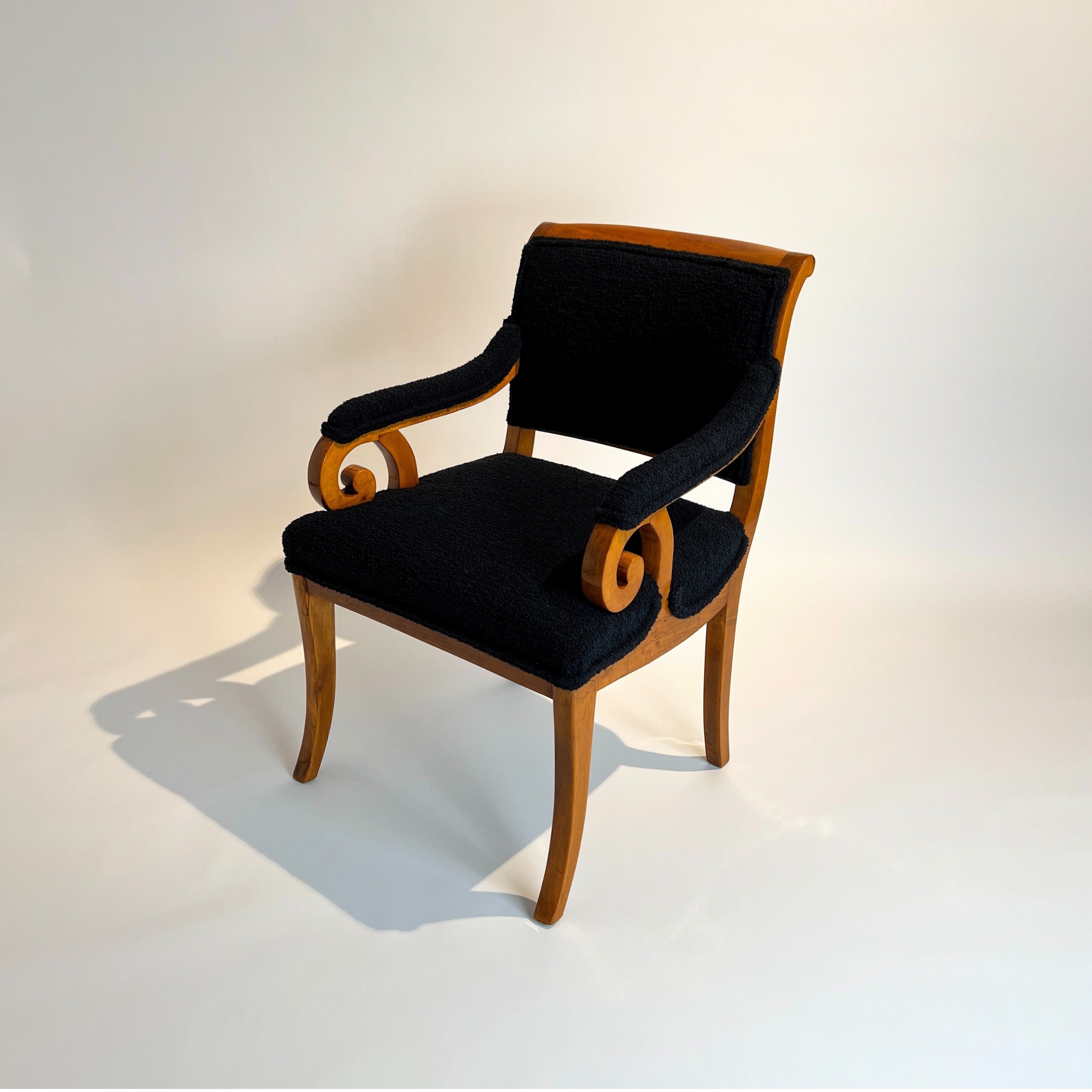 Biedermeier Armchair, Solid Beech, South Germany circa 1830