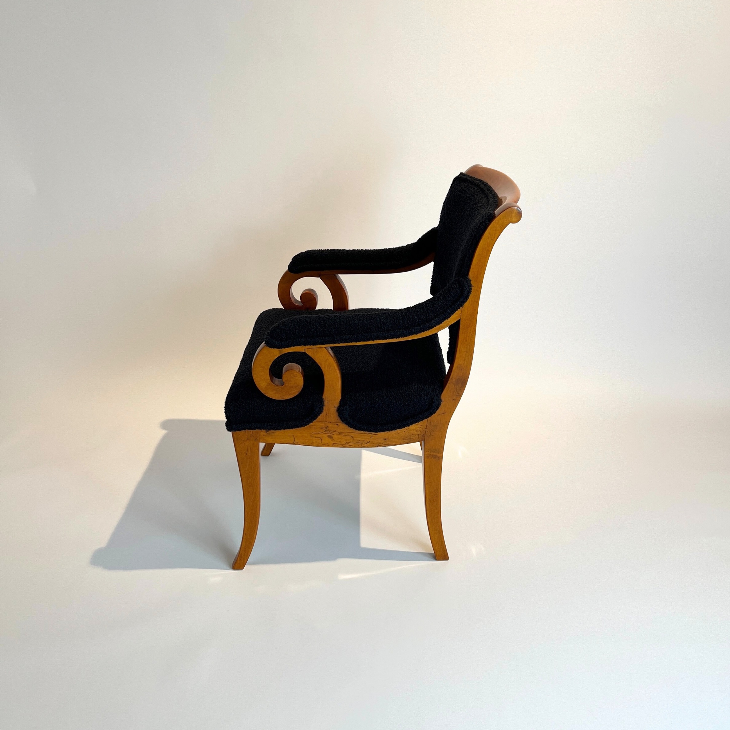 Biedermeier Armchair, Solid Beech, South Germany circa 1830