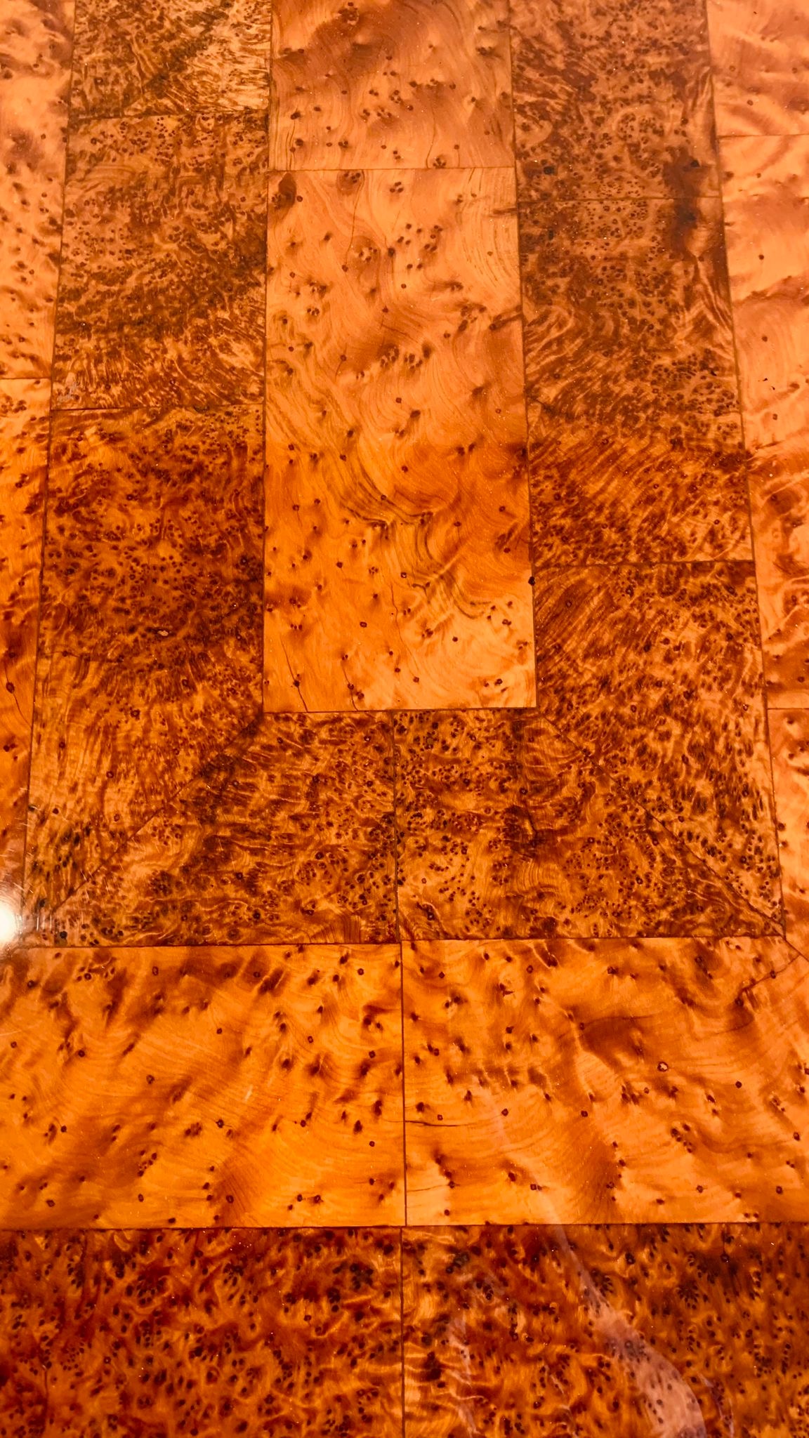 Art Deco Sofatisch, Wurzelholz.9