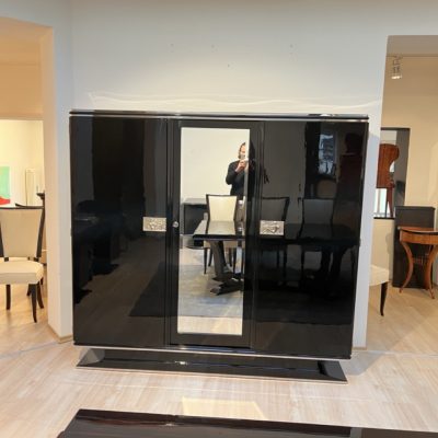 Art Deco Schrank schwarz1