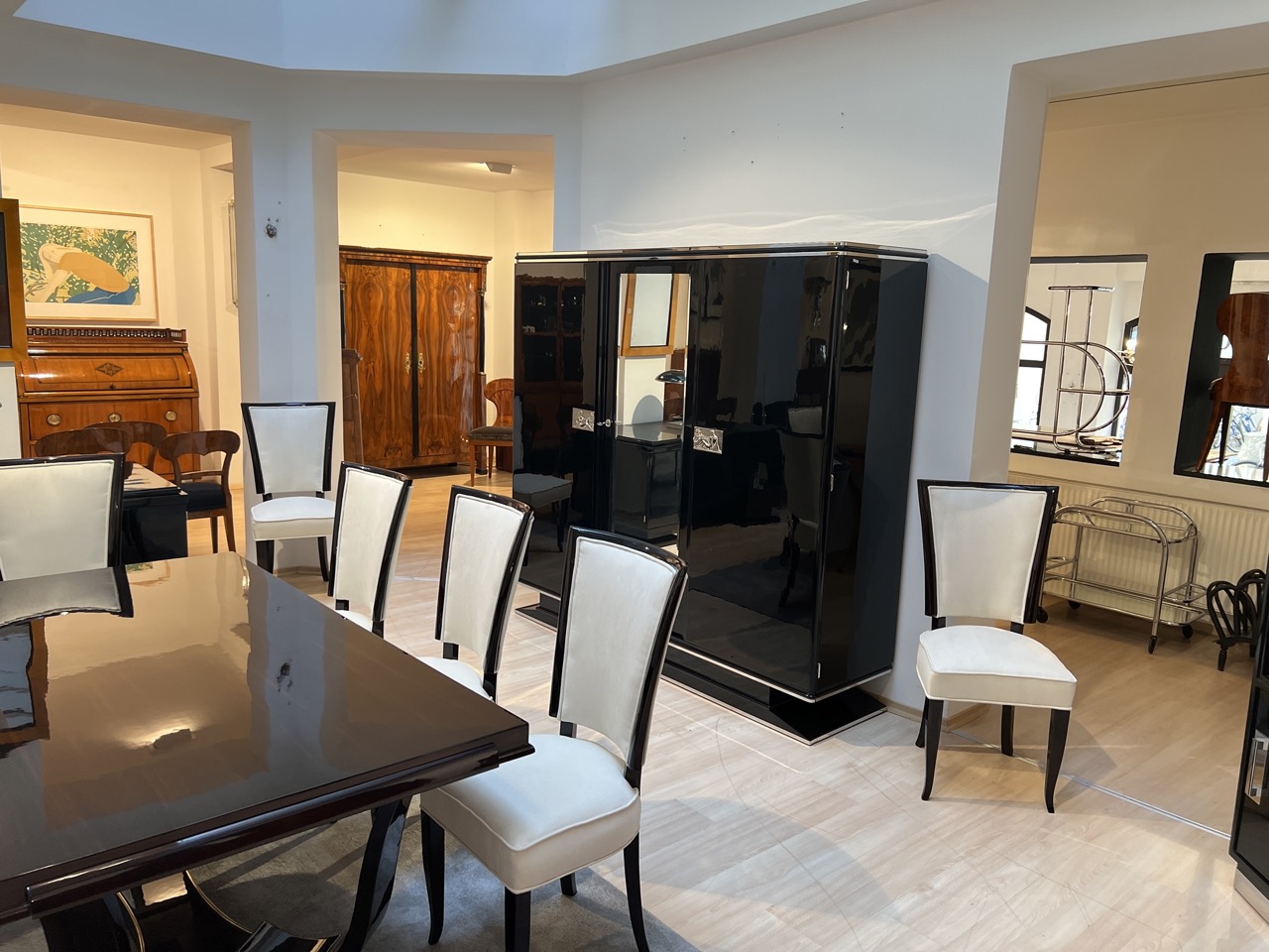 Art Deco Schrank schwarz4