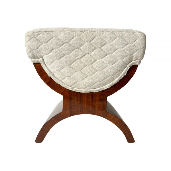 Art Deco Hocker oder Pouff, Palisander