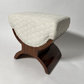 Art Deco Hocker oder Pouff, Palisander