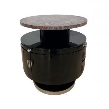 Runder drehbarer Art Deco Beistelltisch