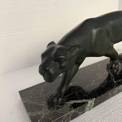 Art Deco Secondo Bronze Panther.1